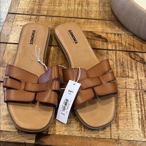 Sonoma Women's Tan Slide Sandals